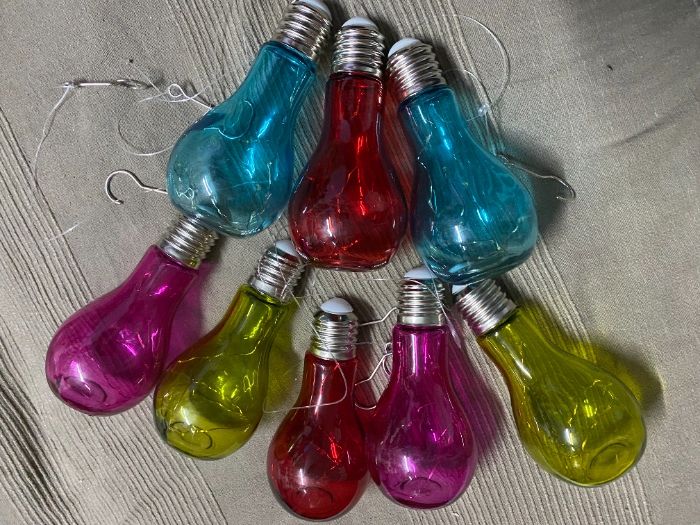 Lampadas grandes coloridas