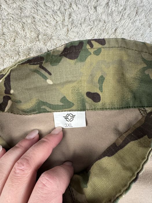 Чоловіча тактична кофта убакс мультикам комбінована чоловіча бойова  сорочка