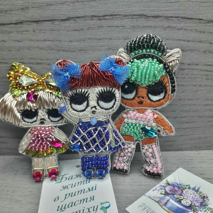 Брошь, ручная работа