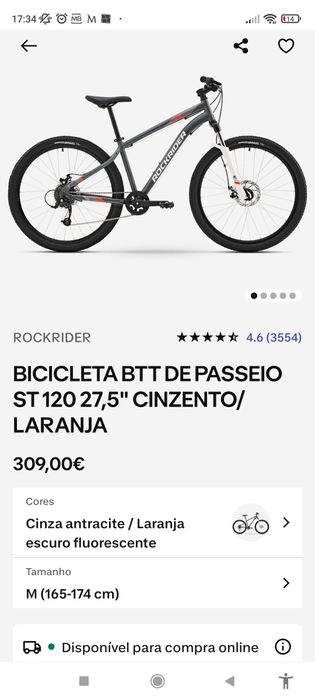 Bicicleta BTT rockrider 120