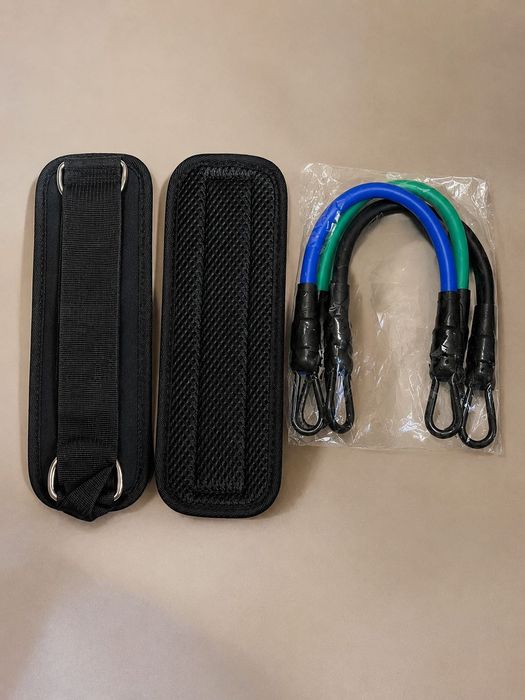 Kit de Treino com Faixas Elásticas de Resistência + Acessórios