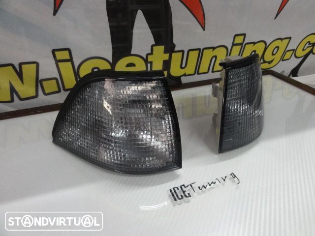 Pisca frontal bmw e36 sedan, touring 4 portas, compact  Fundo Smoke c/2 anos de garantia