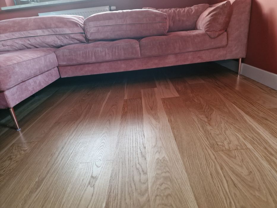 Sofa welurowa pomarańczowa