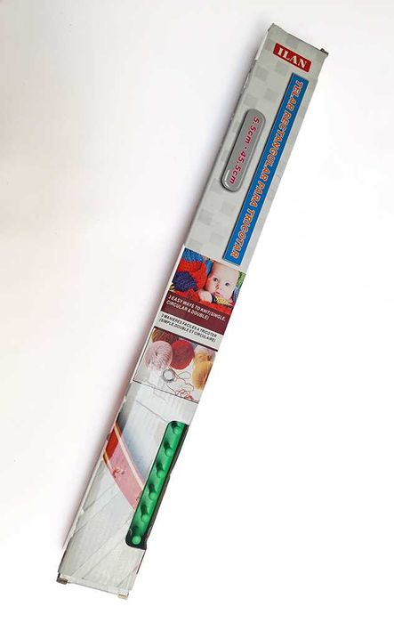 Tear retangular Tricô 45,5 cm Verde Novo