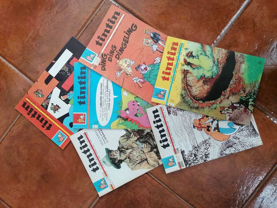 Revistas Tintin - Anos 1973, 1974, 1977, 1979 e 1981