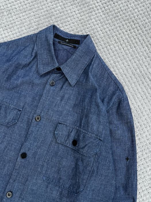 Stone Island Vntg Denim Made in Italy by Classic Shirt Size:Л сорочка