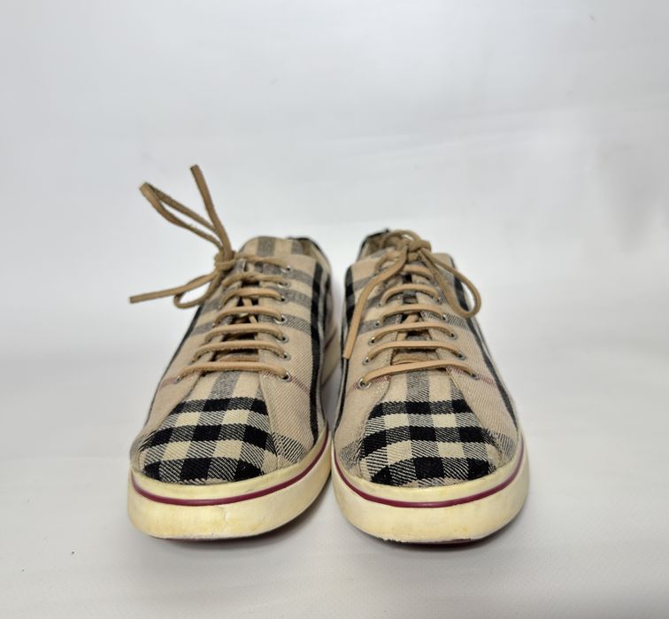 Жіночі кеди burberry клетка вінтаж