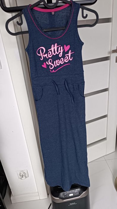 Nowa długa sukienka maxi dla dziewczynki 5/6 cleve 110/116