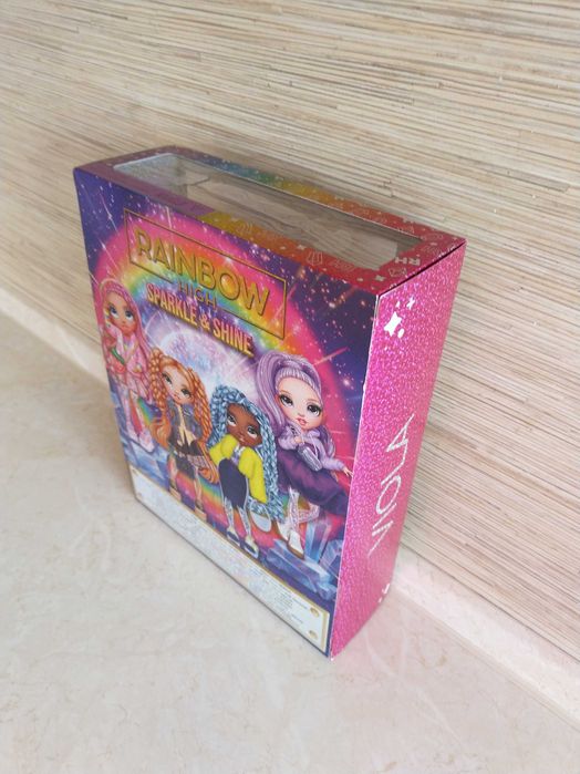 NOWA Rainbow High Modna Lalka VIOLA Sparkle Shine Fashion + Akcesoria