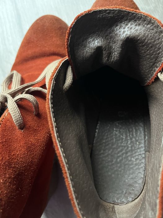 Buty botki kozaki obcas skóra czerwony leather red eleganckie Venezia