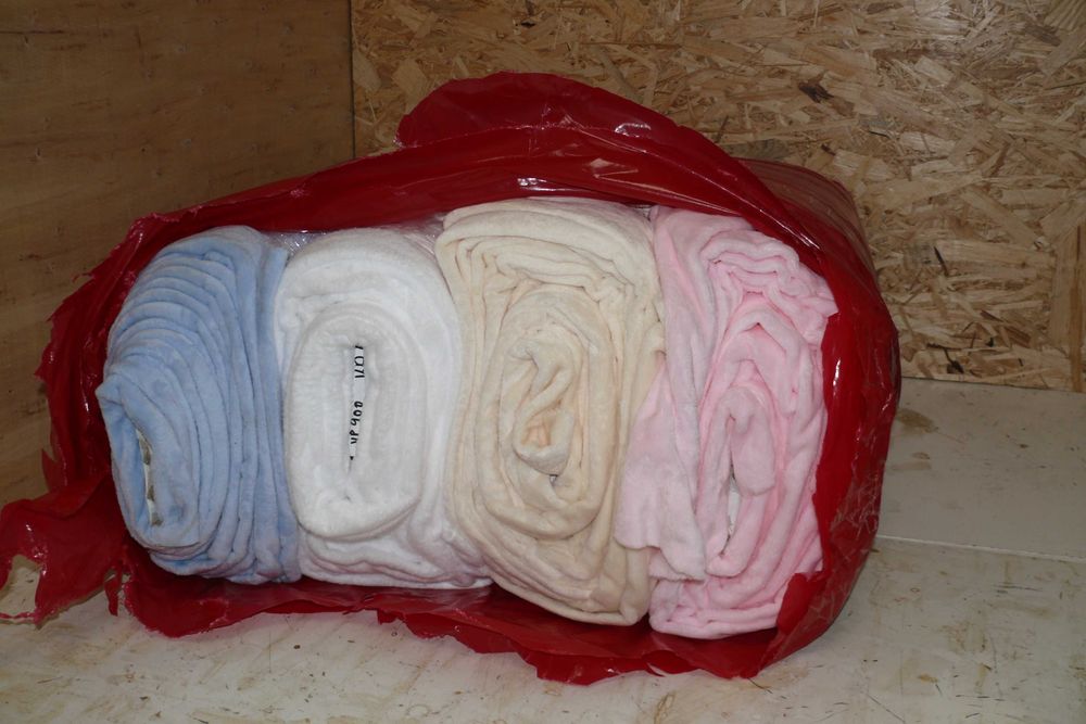 Conjunto de rolos de tecido polar