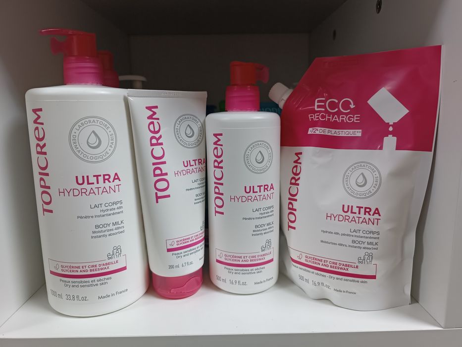 Topicrem Ultra Hydratante ультразволожуюча емульсія молочко крем 500