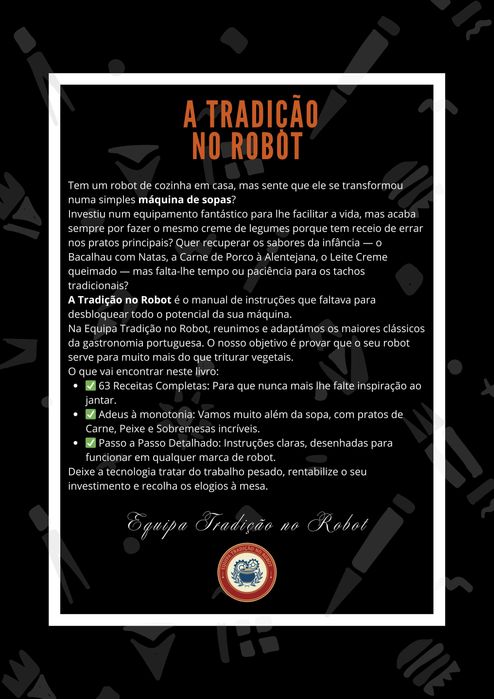 Livro Tradição no Robot - Gastronomia Portuguesa (Culinária/Receitas)