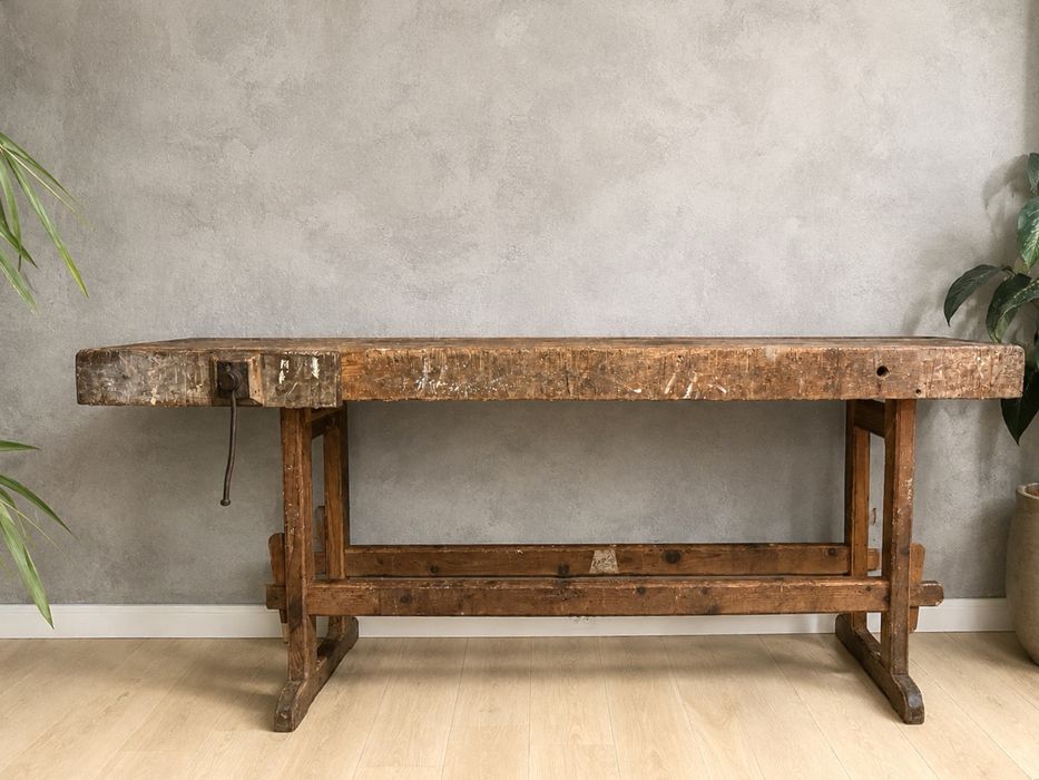 consola mesa bancada carpinteiro aparador movel tv antiga rustica