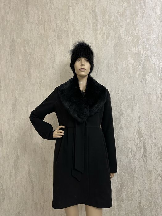 Кашимірове пальто з натуральним хутром