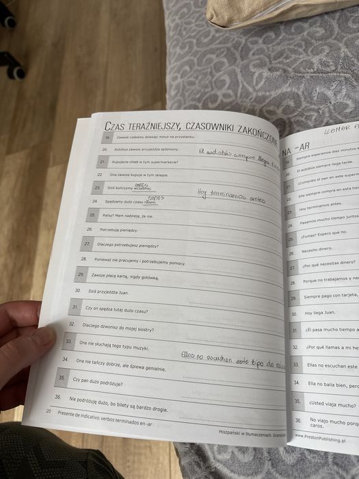 Hiszpański Gramatyka Cz.1