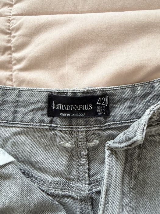 Calções de ganga cinzentos Stradivarius