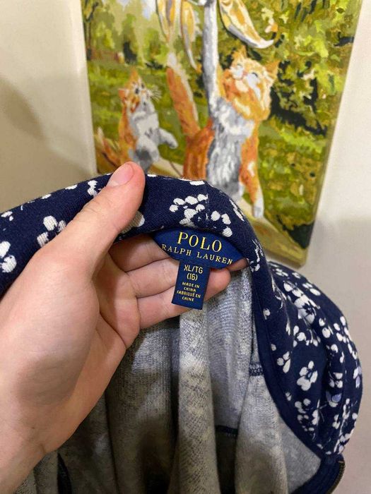 худи Polo Ralph Lauren оригинал на молнии с капюшоном цветочный принт