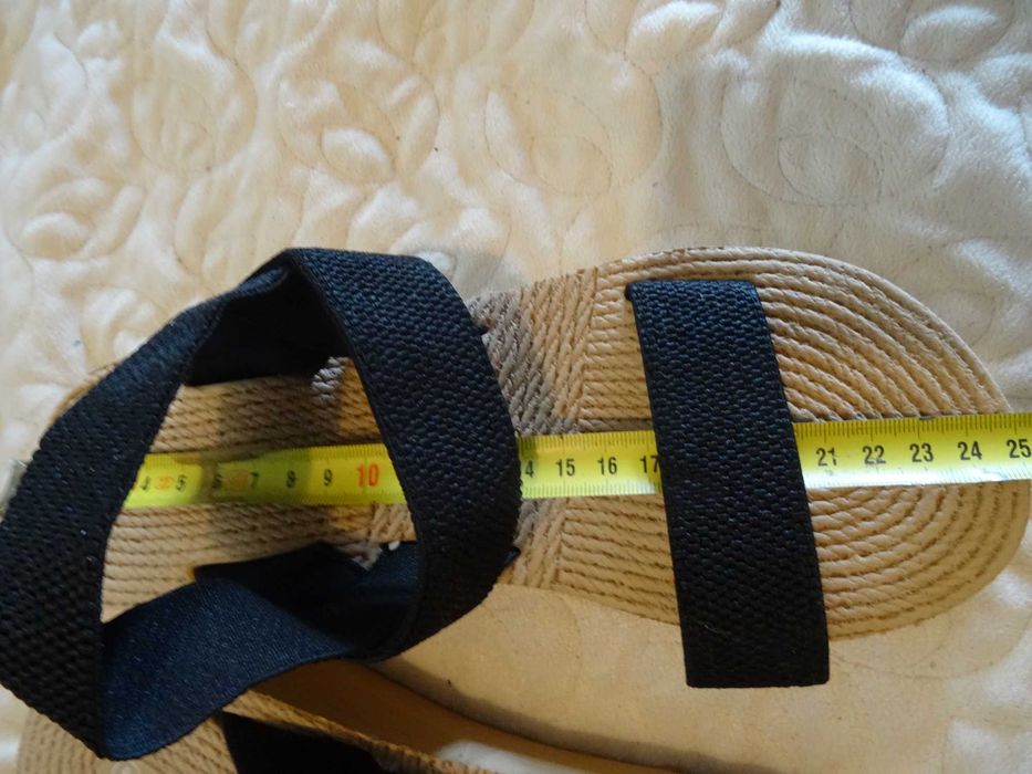 Damskie Letnie Sandały Na Koturnie, 39/40 długość 25cm