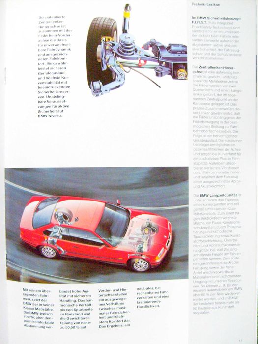 BMW 3 Coupe generacja E36 / 1997 - prospekt 32 strony, stan BDB+