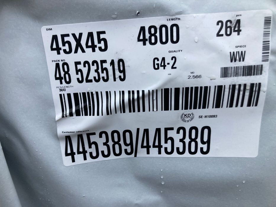 Kantówka 45x45mm , łata , drewno budowlane , konstrukcyjne