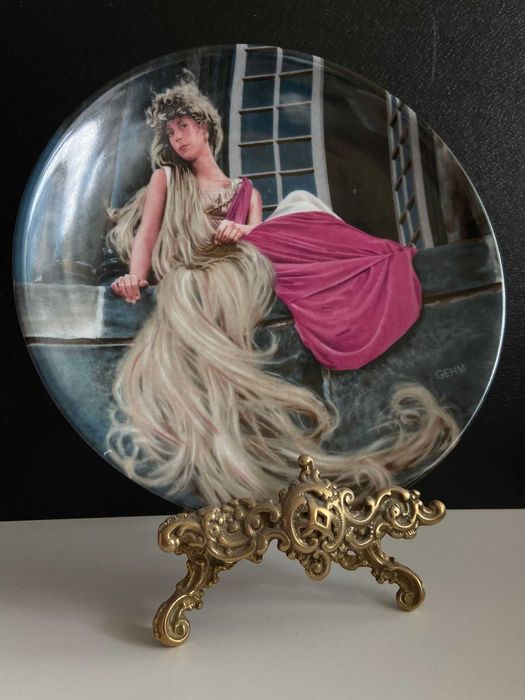 Talerz porcelana dekoracyjny kolekcjonerski "Rapunzel" Bavaria