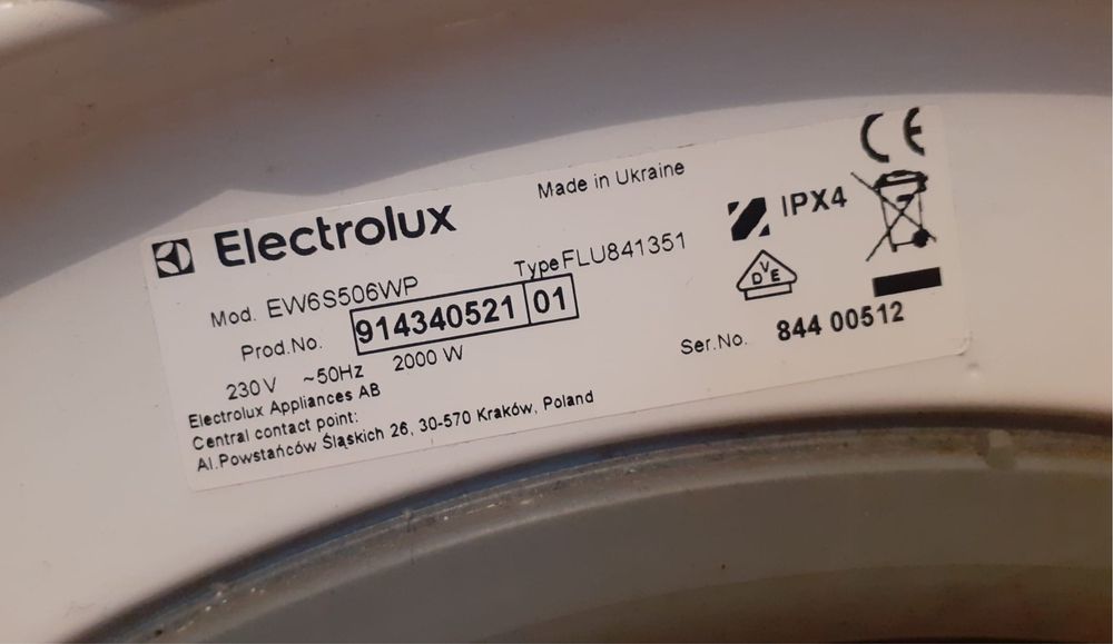 Pralka Electrolux PerfectCare 600