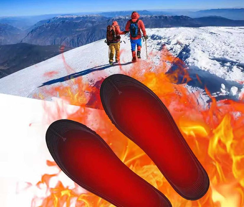 PODGRZEWANE WKŁADKI wygodne lekkie do butów grzewcze usb czarne 35–46