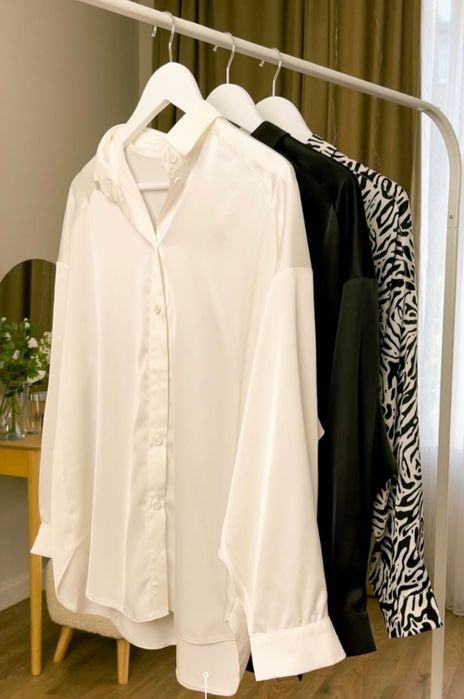 Шовкова сорочка Oversize Premium