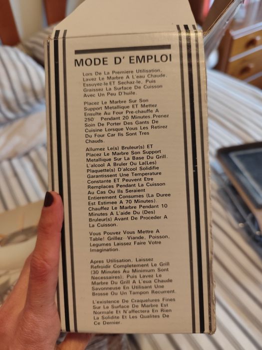 Grill de pedra para mesa