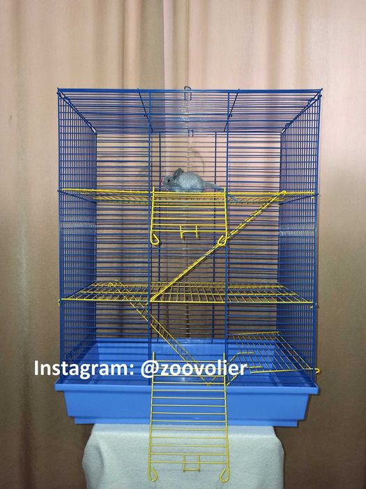 Клітка для дегу, щурів чи інших гризунів 47х28х62(висота) 3-поверхи