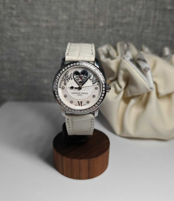 Жіночий годинник Frederique Constant Automatic Open Heart Diamonds Swi