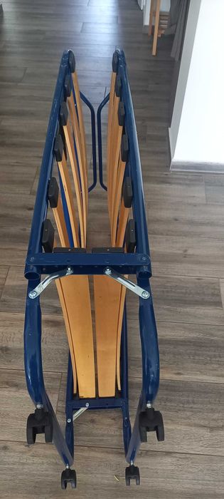 Łóżko polowe z materacem ikea