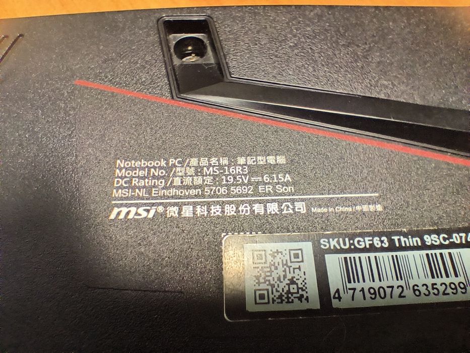 На запчасти Msi MS-16R3 i7(9gen),Geforce