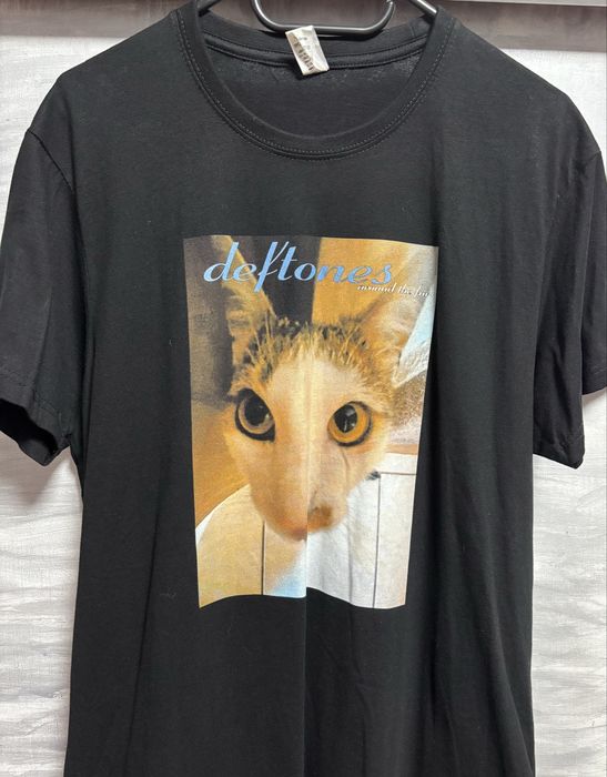Koszulka T-Shirt Deftones Around The Fur Parody Cat L