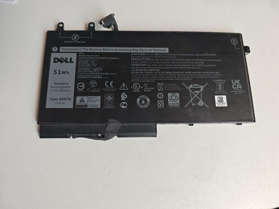 Oryginalna Nowa bateria Dell R8D7N 51Wh 11,4V, nieużywana