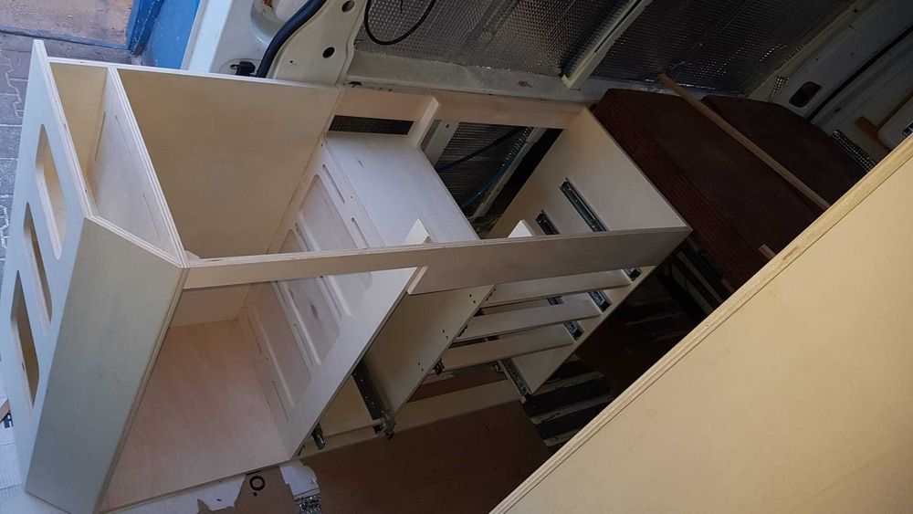 Szafka kuchenna do campervana:Master Movano Interstar meble do kampera