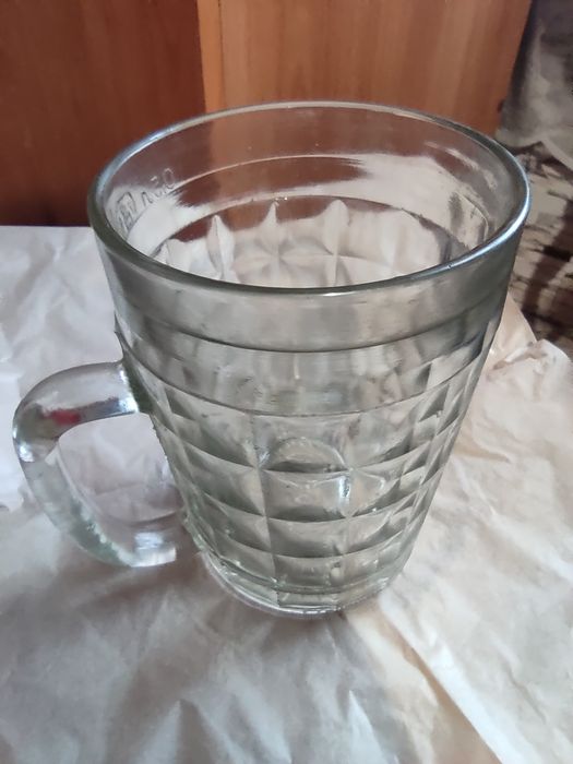 Бокал епохи  СССР для пива кваса , ємність 0,5 Л.Клеймо заводу!