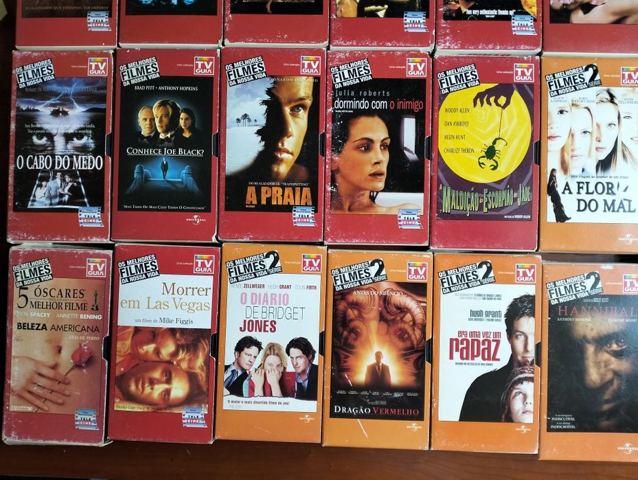 Antigas cassetes VHS