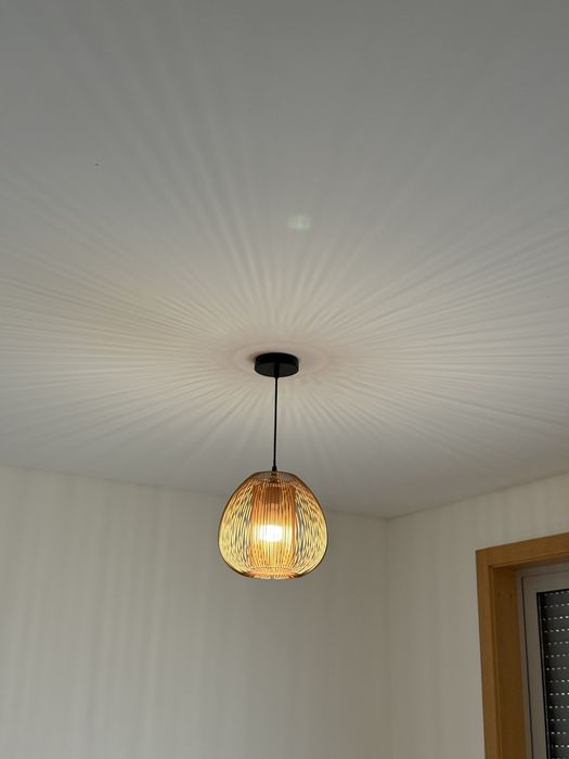 Candeeiro teto Noda metal Ocre