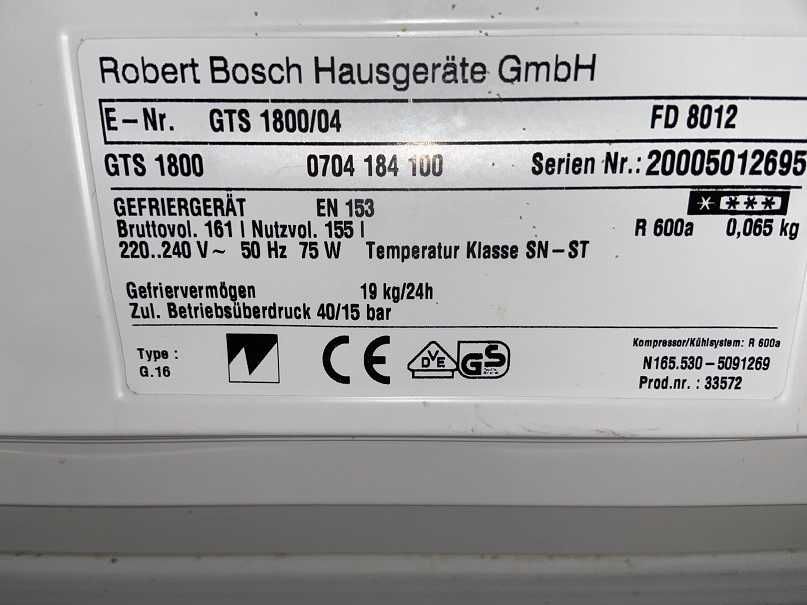 Zamrażarka skrzyniowa Bosch 160l