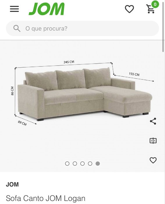 Sofa canto Logan