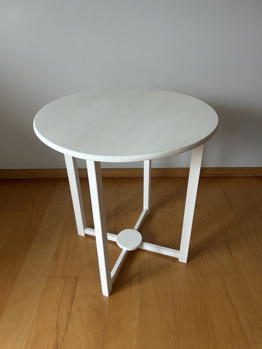 Mesa madeira - pintada de branco