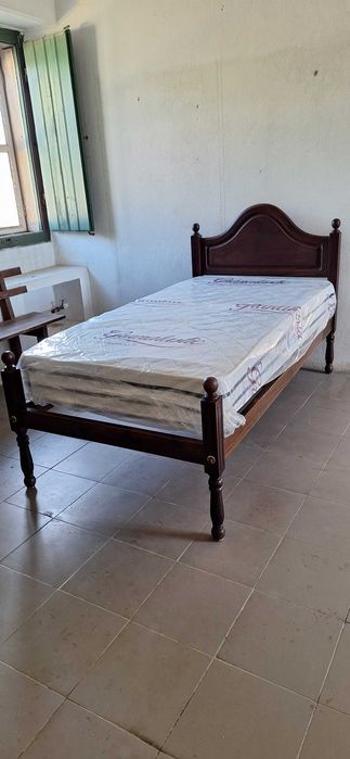 Cama rústica madeira maciça