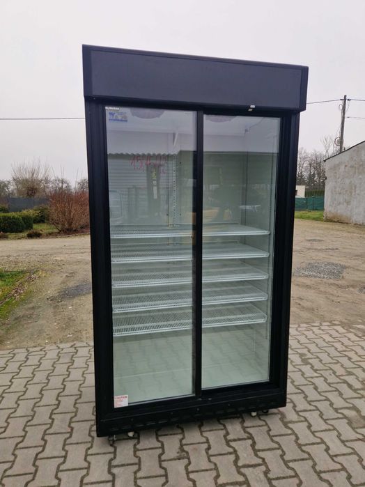 Witryna chłodnicza 1300 l. Black-Regał,chłodnia-Kwiaty