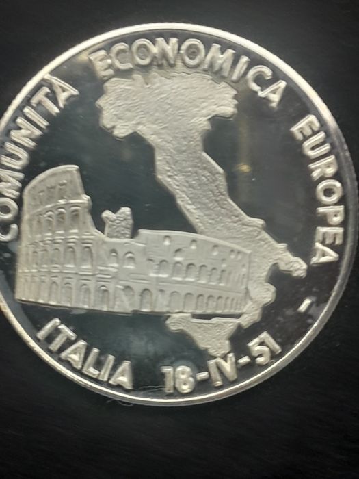 7 moedas em prata