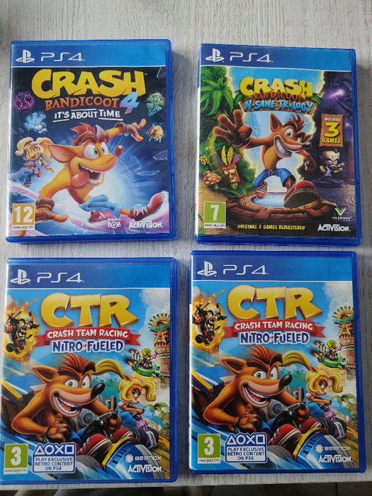 Crash Bandicoot. Its about time, n sane trilogy, CTR na PS4