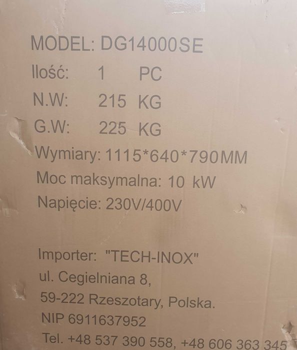 Agregat prądotwórczy 12.5 kva Gx Diesel Polska nowy gwar. do 36msc
