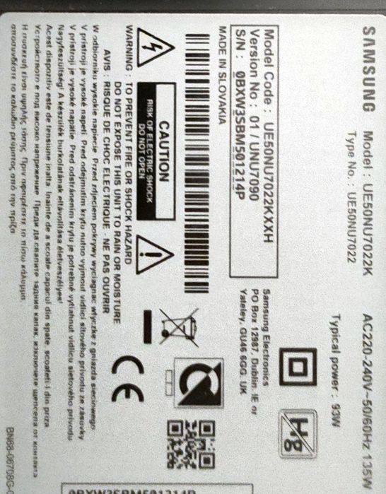 TV Samsung 50 cali Smart