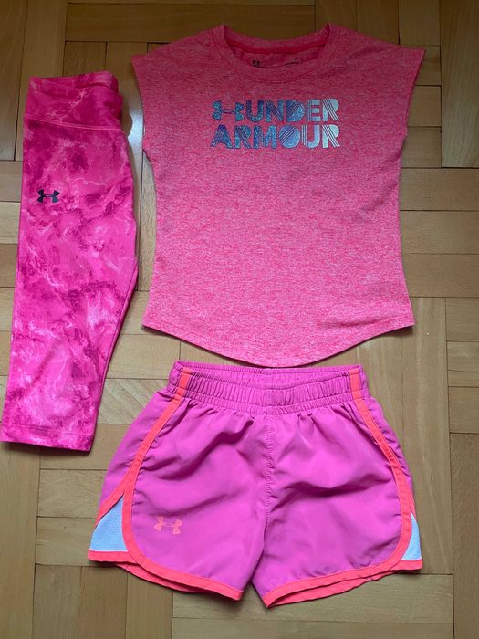 Under Armour 3szt. Koszulka Szorty Leginsy rozm.104
